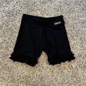 Girls Matilda Jane black ruffle shorties - size 10